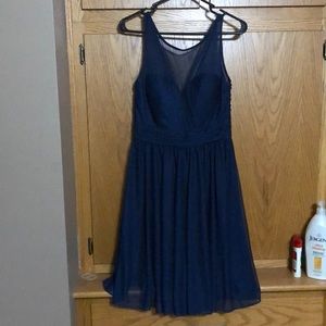 David’s bridal navy dress